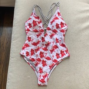 Cupshe Flamingo One Piece Bathing Suit